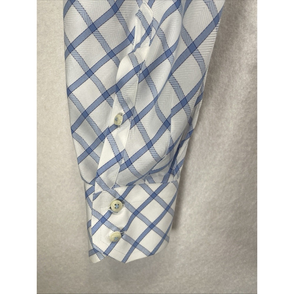 Vintage‎ Hilfiger Luxurious Button-Up Shirt Blue Geometric Large C79 - Picture 4 of 9